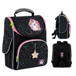 Backpack for primary school children GOPACK 34x26x13cm, patterned, black