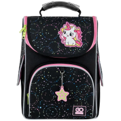 Backpack for primary school children GOPACK 34x26x13cm, patterned, black