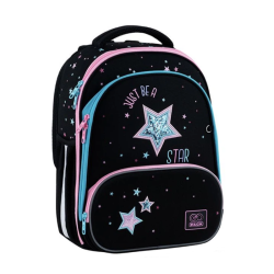 Backpack for primary school children GOPACK 38x28x15cm, patterned, black