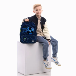Backpack for primary school students GOPACK 38x28x15cm, colorful, blue