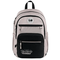 Backpack GOPACK 44.5x23x19.5cm black, brown