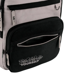 Backpack GOPACK 44.5x23x19.5cm black, brown