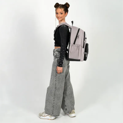 Backpack GOPACK 44.5x23x19.5cm black, brown