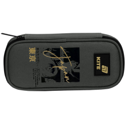Pencil Case with Zipper KITE TOKYO VIBE, grey
