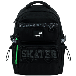 Kuprinė KITE SKATER 39x28x12,5cm juodos sp.