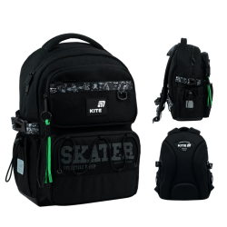Kuprinė KITE SKATER 39x28x12,5cm juodos sp.