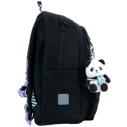 Kuprinė pradinukams KITE PANDA LOVE 39,5x29x13cm juodos sp.
