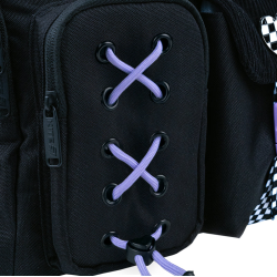 Primary School Backpack KITE PANDA LOVE 39.5x29x13cm Black
