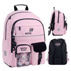 Backpack for Primary School Students KITE QUIRKY CUTE 39.5x29x13cm Pink