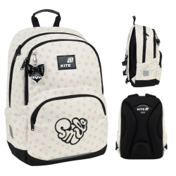 Backpack KITE SHIMMER SMILE 40x29x14cm, cream color