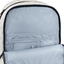 Kuprinė KITE SHIMMER SMILE 40x29x14cm, kreminės sp.