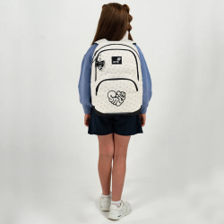 Backpack KITE SHIMMER SMILE 40x29x14cm, cream color