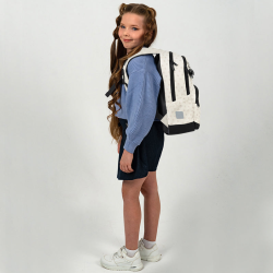 Backpack KITE SHIMMER SMILE 40x29x14cm, cream color