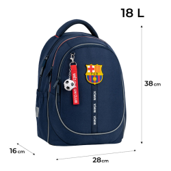 Kuprinė KITE FC BARCA 38x28x16cm mėlynos sp.