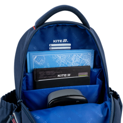 Kuprinė KITE FC BARCA 38x28x16cm mėlynos sp.