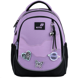Backpack KITE CRUSH 38x28x16cm black, purple