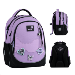 Backpack KITE CRUSH 38x28x16cm black, purple