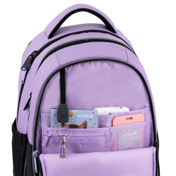 Kuprinė KITE CRUSH 38x28x16cm juodos, violetinės sp.
