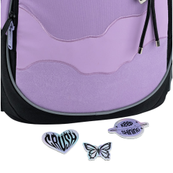 Backpack KITE CRUSH 38x28x16cm black, purple