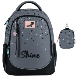 Backpack KITE SHINE 38x28x16cm multicolored, grey