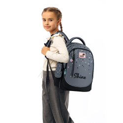 Backpack KITE SHINE 38x28x16cm multicolored, grey