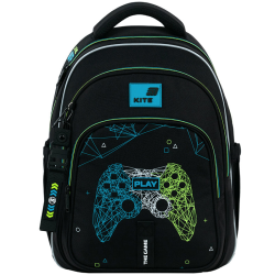 Backpack KITE NEXT LEVEL 39x29.5x14.2cm patterned, black