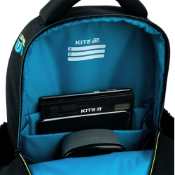 Backpack KITE NEXT LEVEL 39x29.5x14.2cm patterned, black