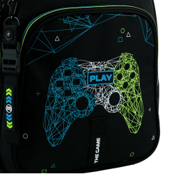 Backpack KITE NEXT LEVEL 39x29.5x14.2cm patterned, black