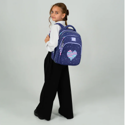 Backpack KITE TYPE LOVE 39x29.5x14.2cm multicolored, purple