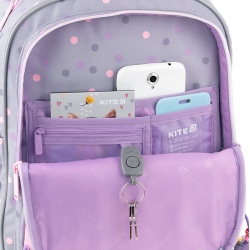 Backpack KITE MONSTER 39x28.5x13.5cm multicolored, purple