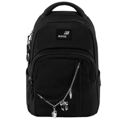 Kuprinė KITE BLACK CHARM 42x29x17cm, juodos sp.