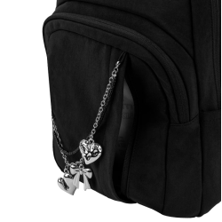 Backpack KITE BLACK CHARM 42x29x17cm, black