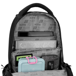 Backpack KITE BLACK CHARM 42x29x17cm, black