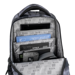 Backpack KITE DISCOVER 42x29x20cm, patterned, black