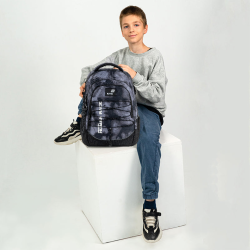 Backpack KITE DISCOVER 42x29x20cm, patterned, black