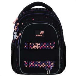Backpack KITE ROMANTIC STREET 40x29x17cm, multicolored, black