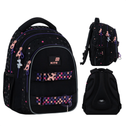 Backpack KITE ROMANTIC STREET 40x29x17cm, multicolored, black