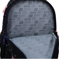 Backpack KITE ROMANTIC STREET 40x29x17cm, multicolored, black