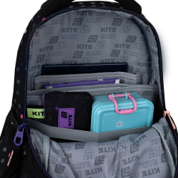 Backpack KITE ROMANTIC STREET 40x29x17cm, multicolored, black