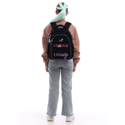 Backpack KITE ROMANTIC STREET 40x29x17cm, multicolored, black