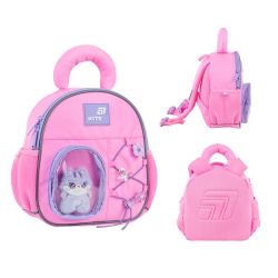 Children's Backpack KITE CAT FUN 25x23x10cm, pink