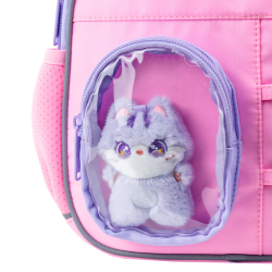 Children's Backpack KITE CAT FUN 25x23x10cm, pink
