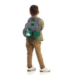 Children's Backpack KITE CROCO BOO 25x23x10cm, grey