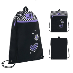 Gym bag for sportswear KITE PARIS 46x33cm, black