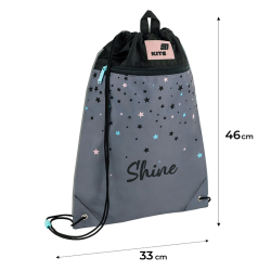 Sportswear Bag KITE 46x33cm, grey