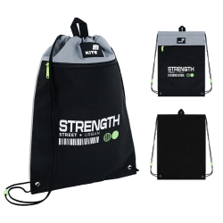 Sportswear Bag KITE 46x33cm Black with Grey Details