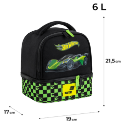 Lunch Cooler Bag KITE HW 6L, Multicolored, Black
