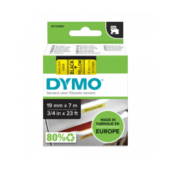 Tape DYMO D1 19mmx7m black/yellow