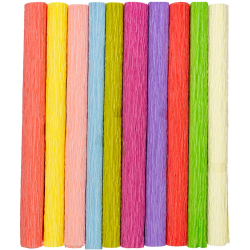 Crepe paper set CENTRUM, 25x60cm, 38g, 10 colours
