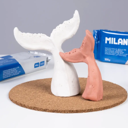 Modeling clay MILAN 500g white color
